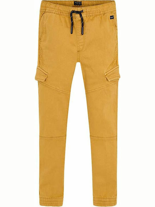 Mayoral Kids Fabric Trousers Yellow