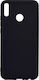 Senso Soft Touch Umschlag Rückseite Silikon Schwarz (Honor 8X)