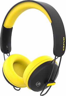 Awei A800BL Wireless/Wired Over Ear Headphones with 5 hours of Operation Yellow / Black