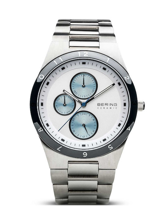 Bering Time Ανδρικό Ρολόι 39mm Χρονογράφος Μπατ...