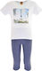 Trax Kids Set with Leggings Summer 2pcs White