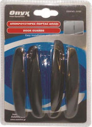 Autoline Door Protectors Black With Reflective Προστατευτικά Αντικρουστικά για Πόρτες Αυτοκινήτου 4τμχ Μαύρα