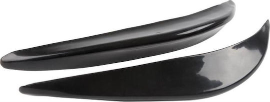Autoline Protective Door Guards for Car Bumpers 33cm x 4.5cm 2pcs Black