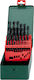 Metabo Set of 25 HSS-R 1.5-13mm Drills HSS with Cylindrical Shank for Metal