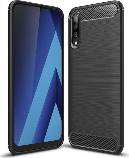 Hurtel Umschlag Rückseite Silikon Schwarz (Galaxy A70)