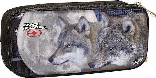 No Fear Moonlight Wolves Federmäppchen mit 1 Fach Gray