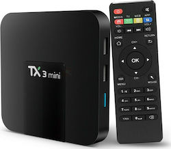 Conceptum TV Box TX3 mini 4K UHD με WiFi USB 2.0 2GB RAM και 16GB Αποθηκευτικό Χώρο με Λειτουργικό Android 7.1