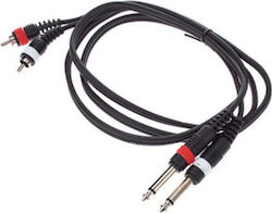 The Sssnake SPR2015 2x 6,3 мм мъжки - RCA мъжки 1,5 м