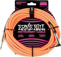 Ernie Ball Braided Instrument Cable 6.3mm male ...