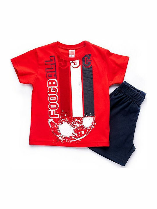 Joyce Kids Set with Shorts Summer 2pcs Red