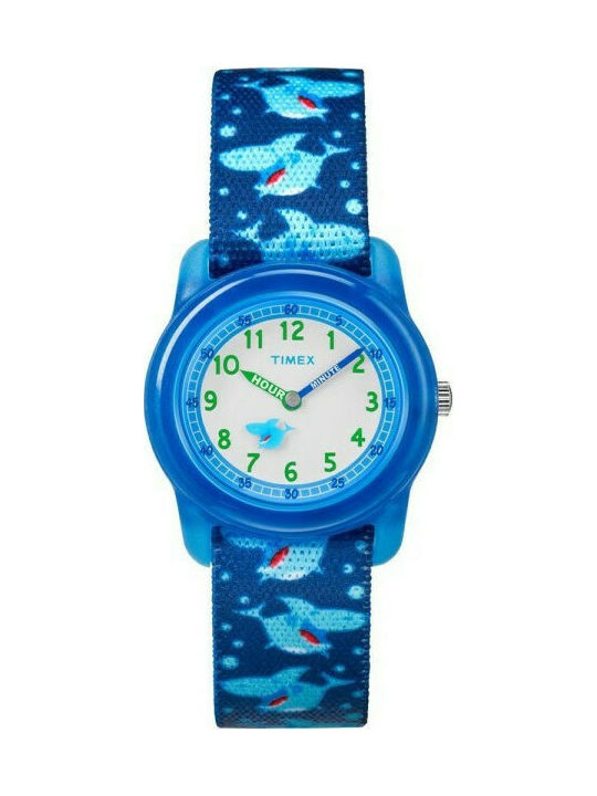 Timex Kinder Analoguhr mit Stoffarmband Blau