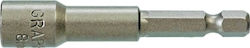 Graphite Αντάπτορας Μαγνητικός 1/4'' M13 65mm 57H994 Αντάπτορας με Υποδοχή HEX και Έξοδο 1/4''