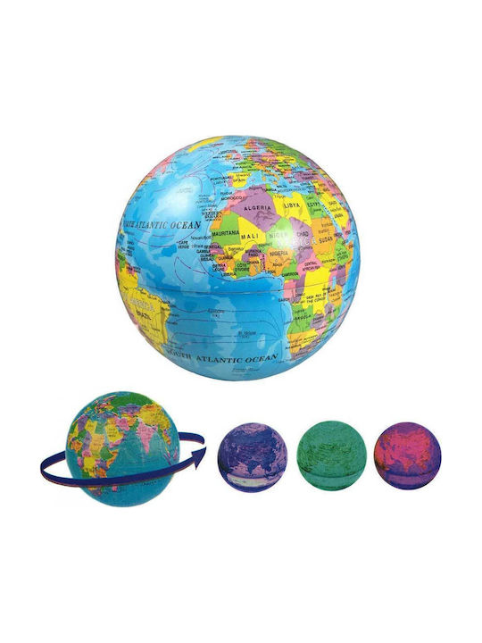 Illuminated World Globe with Diameter 14cm