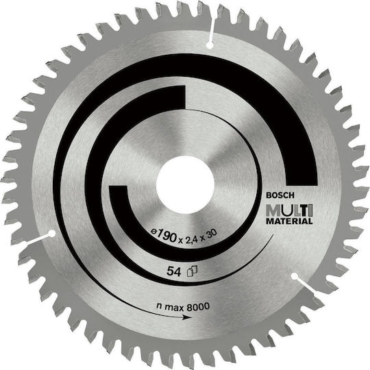 Bosch Optiline Δίσκος Κοπής Ξύλου με 54 Δόντια 190mm