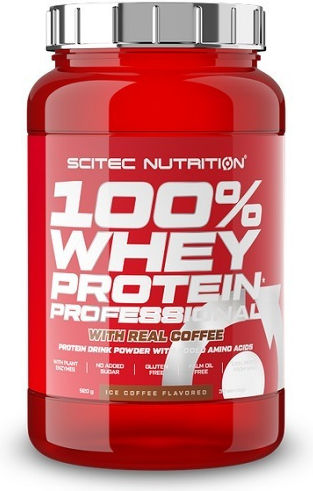 Scitec Nutrition 100% Whey Professional Πρωτεΐνη Ορού Γάλακτος Χωρίς Γλουτένη με Γεύση Ice Coffee 920gr