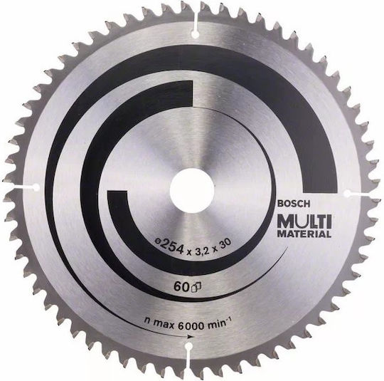 Bosch Cutting Disc Wood Hole Diameter 254mm with 60 Teeth 1pcs