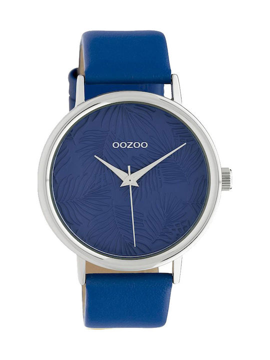 Oozoo Timepieces Limited Uhr mit Blau Lederarmband