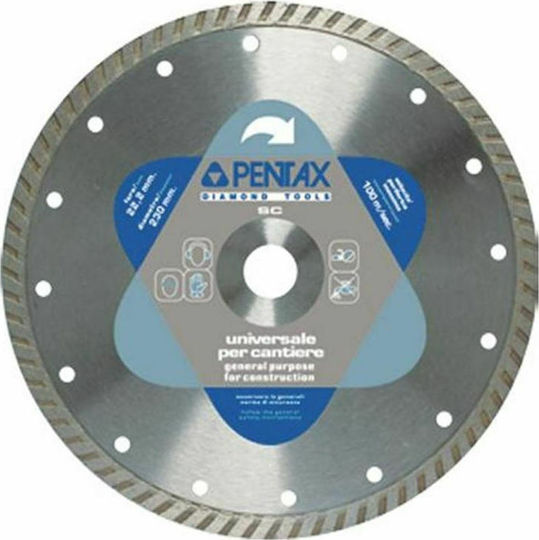 Pentax Δίσκος Κοπής Turbo 230mm Δίσκος Κοπής Δομικών Υλικών 230mm