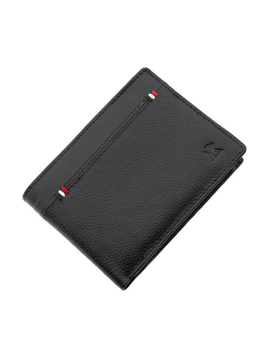 Wallet men's leather Kappa 4131-Black