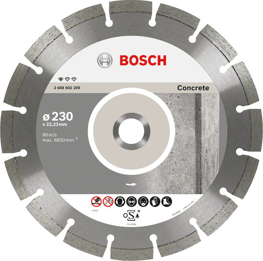 Bosch Diamond disc Standard for Concrete 230mm Cutting Disc Construction Materials Hole Diameter 230mm 1pcs