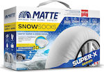 Matte Super X Series Medium Αντιολισθητικές Χιονοκουβέρτες για Επιβατικό Αυτοκίνητο 2τμχ