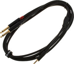Pro snake Cable 6.3mm male - 3.5mm male 1.50m (TPY 2015 KPP)