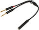 Pro snake Cable 2x6.3mm male - 6.3mm female 0,30m (TPY 2003 BPP)
