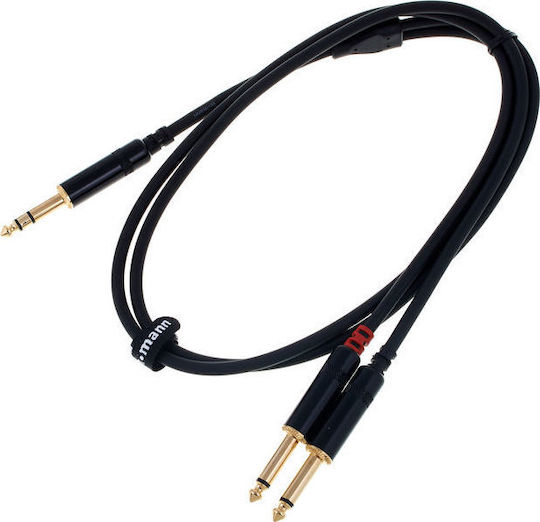 Pro snake Cablu 2x 6,3 mm de sex masculin - 6,3 mm de sex masculin 0.90m (TPY 2009 JPP)