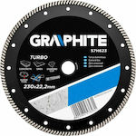 Graphite Διαμαντόδισκος Turbo 230mm 57H623 Disc de tăiere Materiale de construcție 230mm 1buc