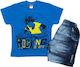 Joyce Kids Set with Shorts Summer 2pcs Blue