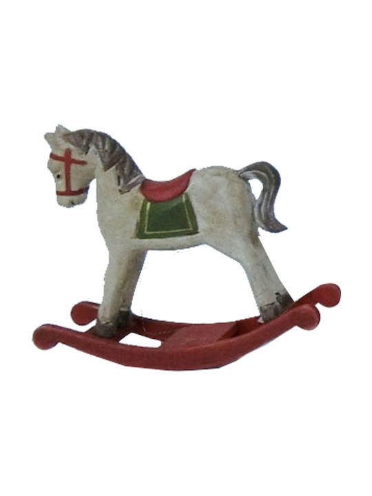 JK Home Decoration Decorative Horse made of Wood 14.5x3.5x13cm 1pcs