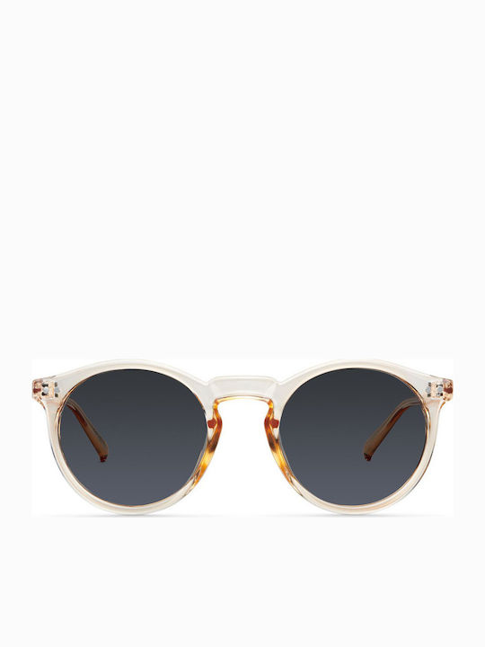 Meller Kubu Sunglasses with Bone Grey Plastic Frame and Black Polarized Lens K-BONEGREY