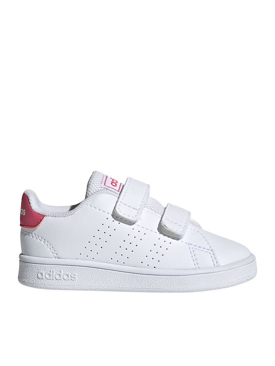 Adidas Παιδικά Sneakers Advantage I με Σκρατς Cloud White / Real Pink