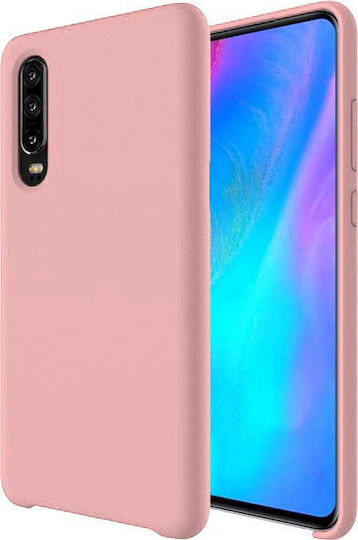 Forcell Soft Back Cover Σιλικόνης Ροζ (Huawei P30)