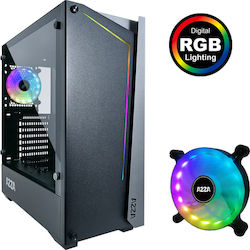 Azza Apollo 430 Gaming Midi Tower Κουτί Υπολογι...