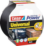 Tesa Extra Power Universal Black Αυτοκόλλητη Υφασμάτινη Ταινία Μαύρη 50mmx10m