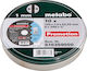 Metabo Δίσκοι Κοπής Inox 125x1.00mm Δίσκος Κοπής Μετάλλου 125mm 10τμχ