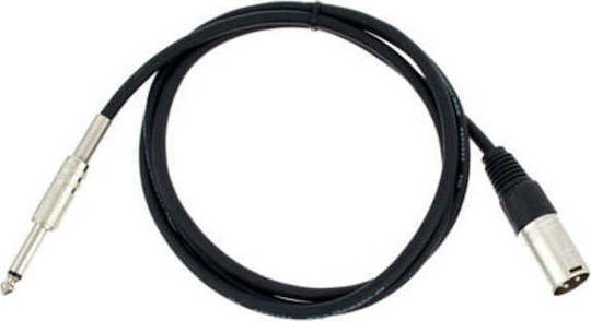 The Sssnake Kabel XLR-Stecker - 6,3mm Stecker Schwarz 1.50m (MXP1015)
