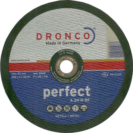 Dronco Cutting Disc Metal A 24 R Cutting Disc Metal Hole Diameter 230mm 1pcs