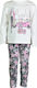 Nek Kids Wear Kids Set with Leggings Winter 2pcs White