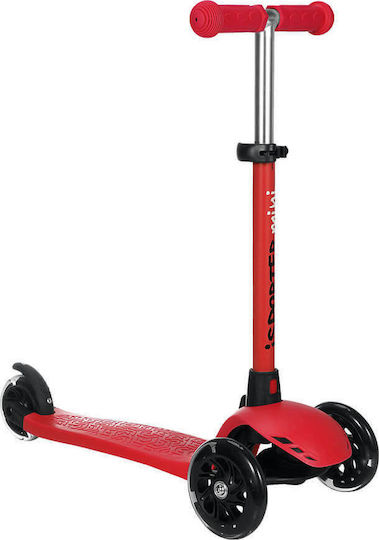 Bebe Stars Kids Scooter iSporter Mini 3-Wheel for 3+ Years Red