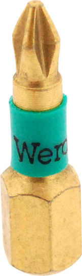Wera 851/1 BDC Screwdriver Bit Cross with Size PH2