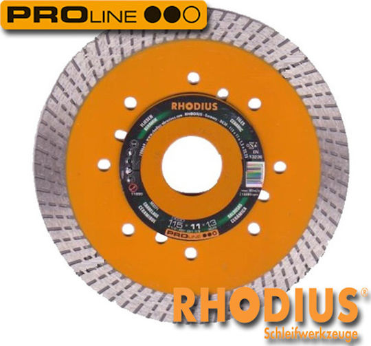 Rhodius Diamond Cutting Disc for Construction Materials DG30 115mm Cutting Disc Construction Materials Hole Diameter 115mm 1pcs