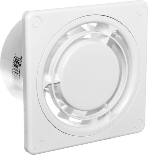 Awenta Ring WWR100 Wall-mounted Ventilator Bathroom 100mm White