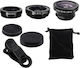 Universal Phone Camera Lens Set Fisheye / Macro / Wide Angle 3pcs