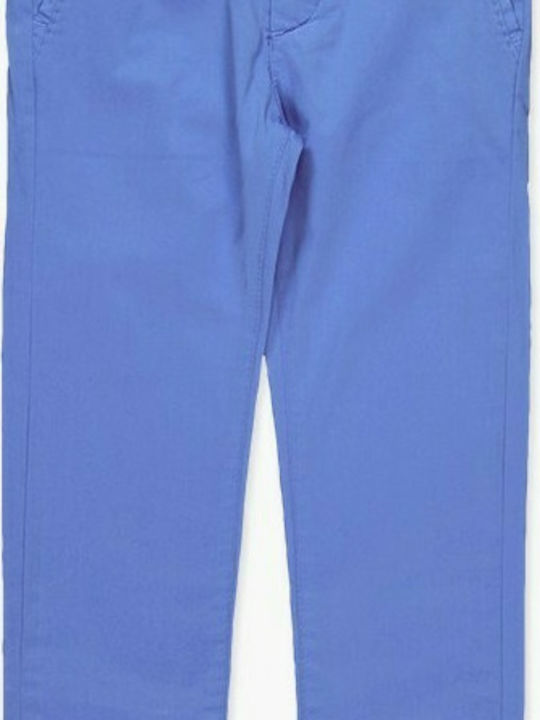 Boboli Kids Fabric Trousers Light Blue