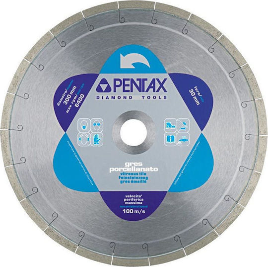 Pentax Ceramic Disc GRES/U 200mm Cutting Disc Construction Materials Hole Diameter 200mm 1pcs