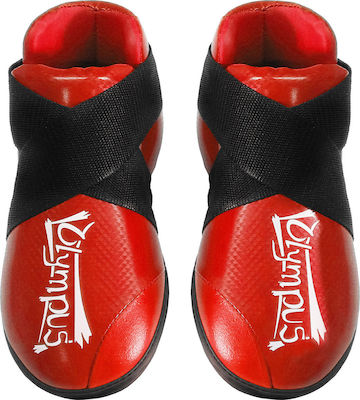 Olympus Sport Semi Contact Instep Protectors Adults Red