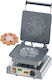 Neumarker Small Heart Commercial Waffle Maker Single 90° Opening for Flower Shape Waffles 12-40719DT
