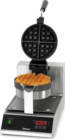 Bartscher Deluxe 1BW170D Commercial Waffle Maker Single Rotating for Round Waffles 370164
